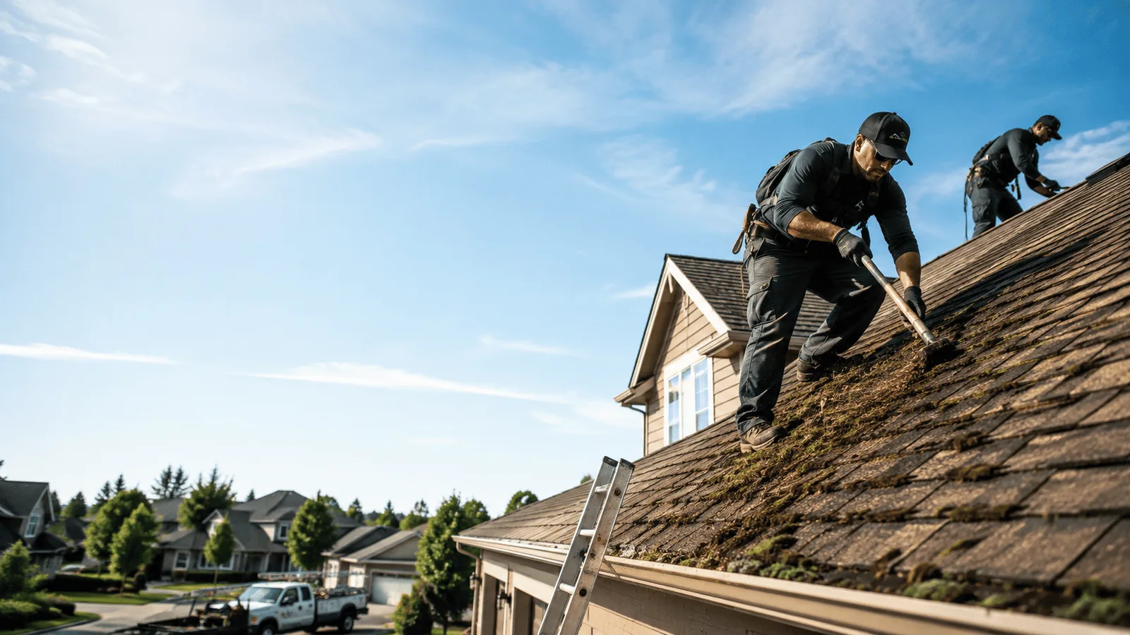 Roof Moss Removal in Mendon, MI near me